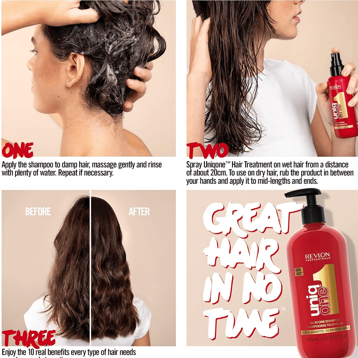 Revlon Uniq One All in One Shampoo 490ml