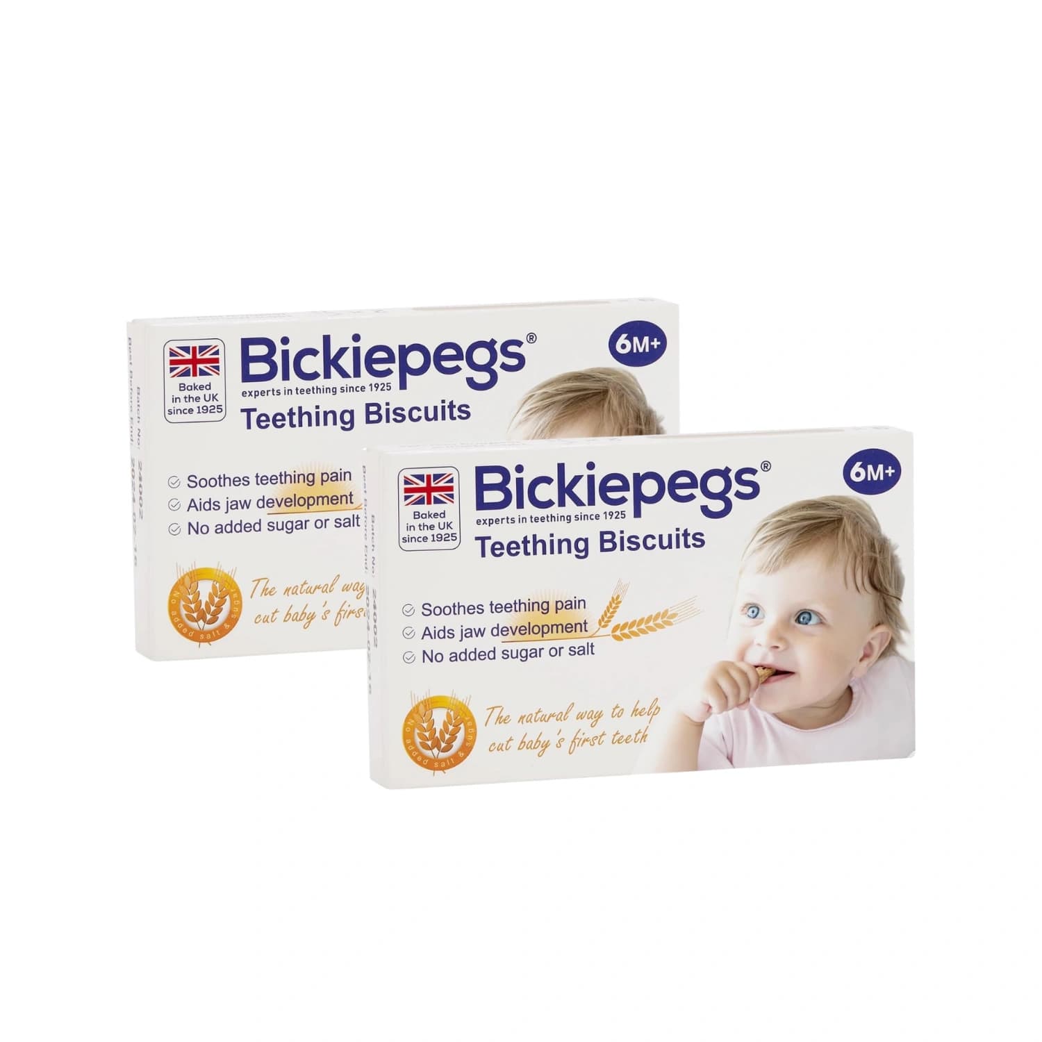Bickiepegs Teething Biscuits For Babies 38g - Pack of 2