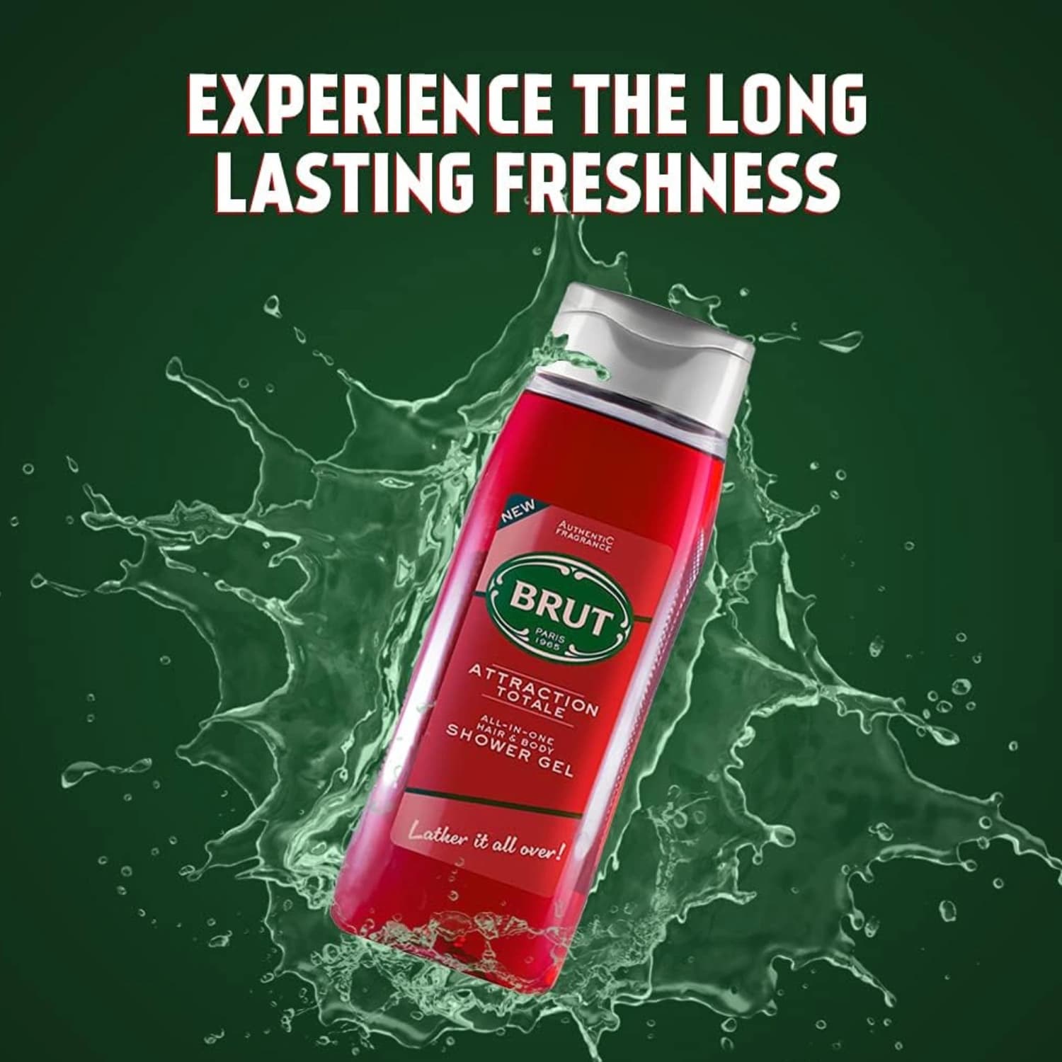Brut Attraction Totale All-In-One Hair & Body Shower Gel 500ml