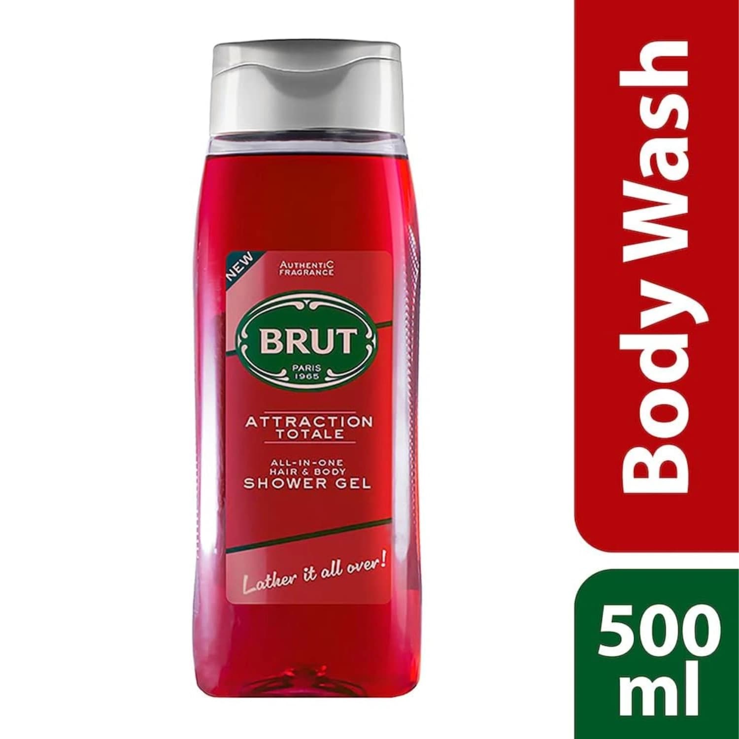 Brut Attraction Totale All-In-One Hair & Body Shower Gel 500ml