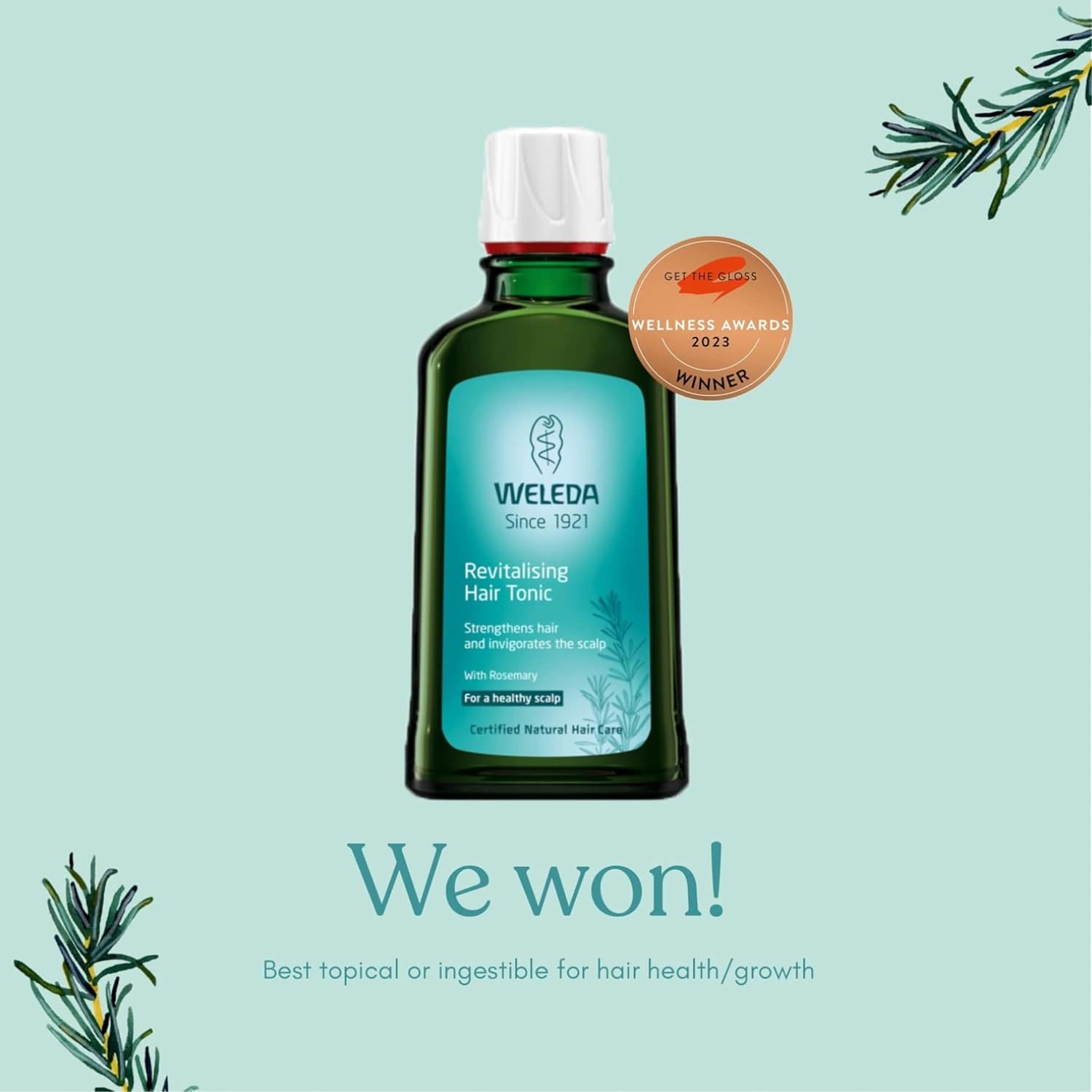 Weleda Rosemary Revitalising Hair Tonic 100ml