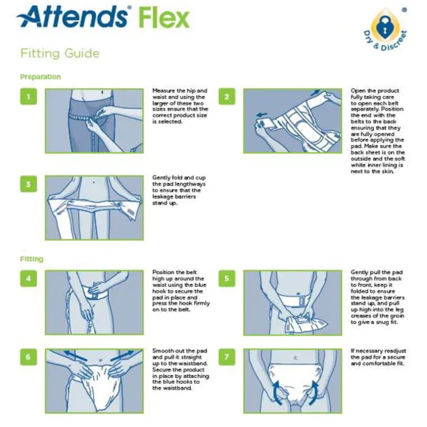 Attends Flex 10 Large 22 Pack