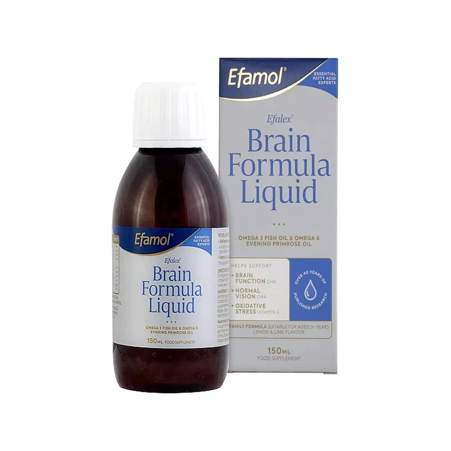 Efamol Efalex Brain Formula Liquid 150ml x 3 Pack