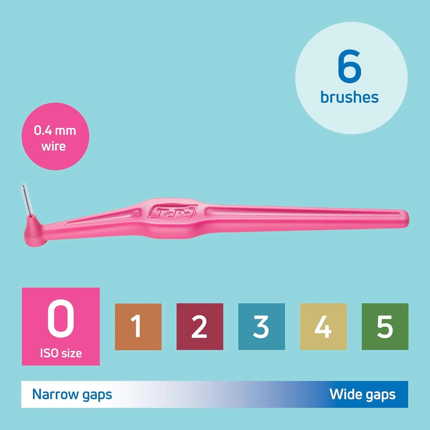 TePe Interdental Brush Angle Pink 6pcs