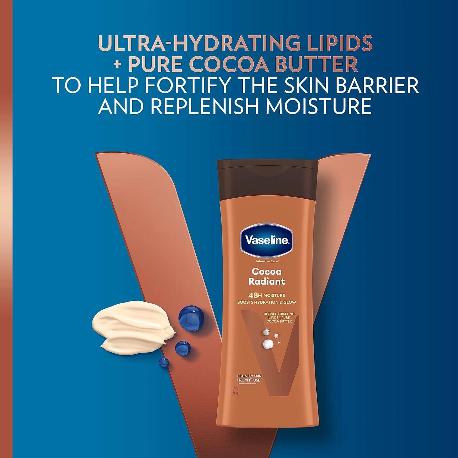 3x Vaseline Intensive Care Cocoa Radiant Body Lotion 400ml