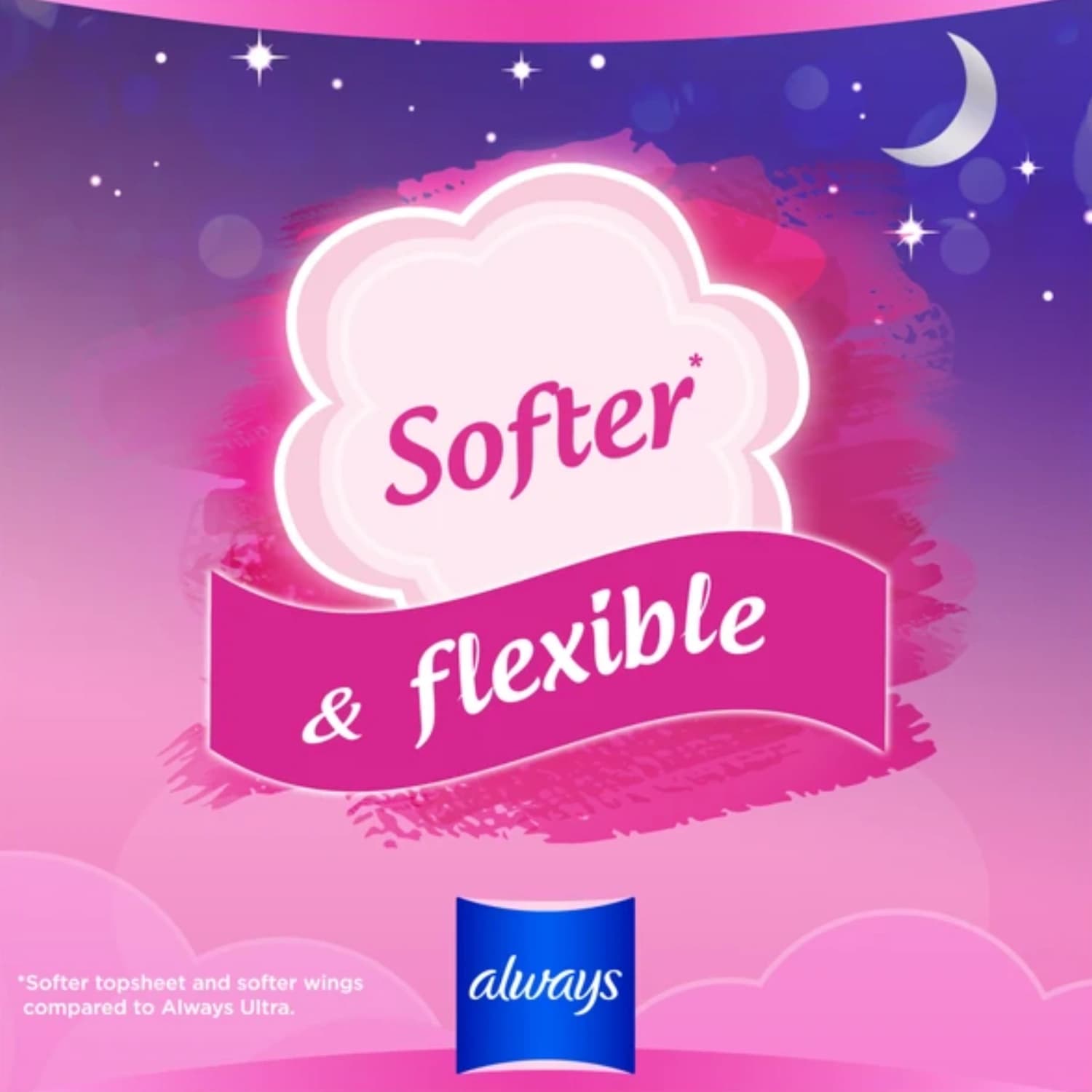 Always Sensitive Night Ultra Size 3 Sanitary Towels Wings 10 Pads