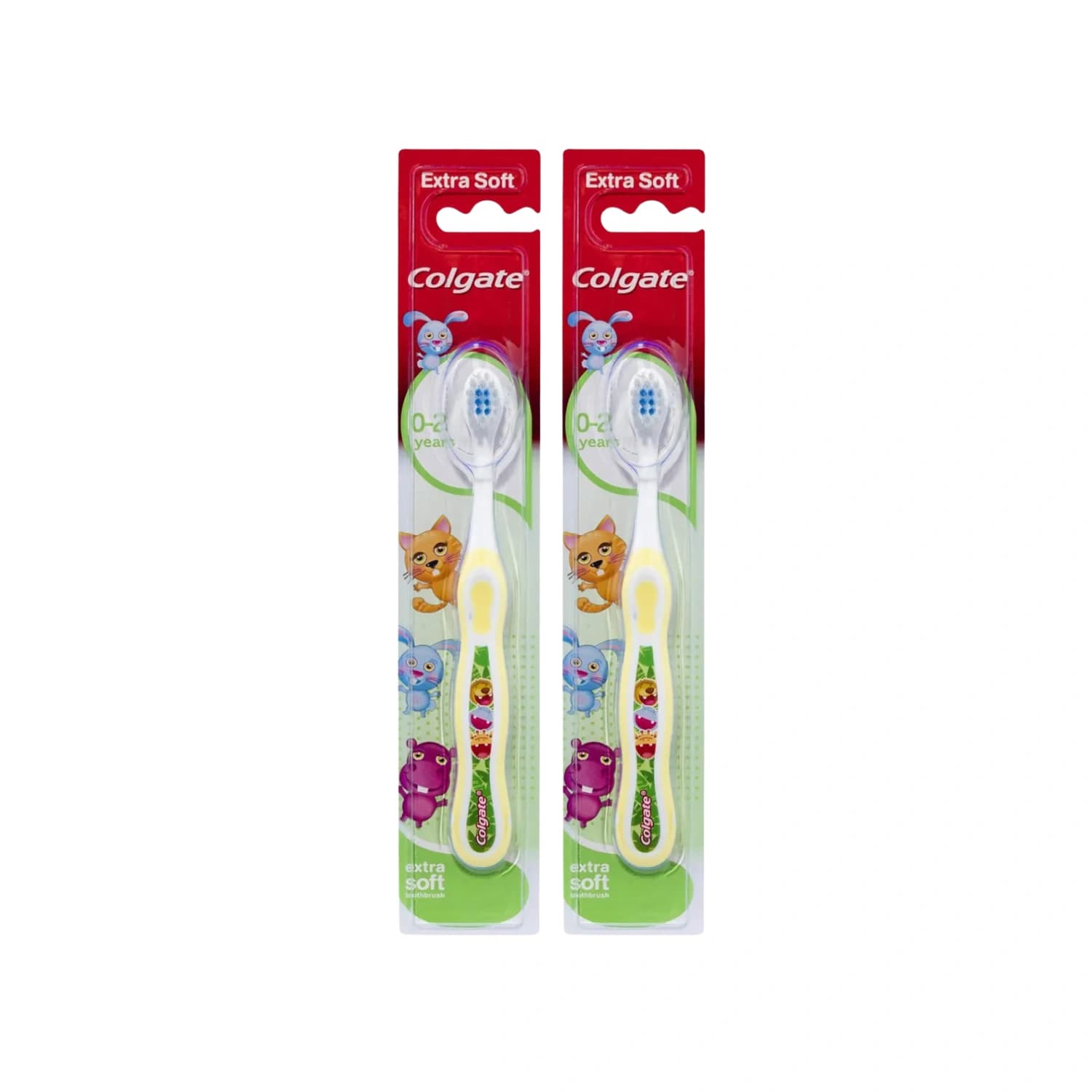 2x Colgate Kids Toothbrush Extra Soft 0-2 Years