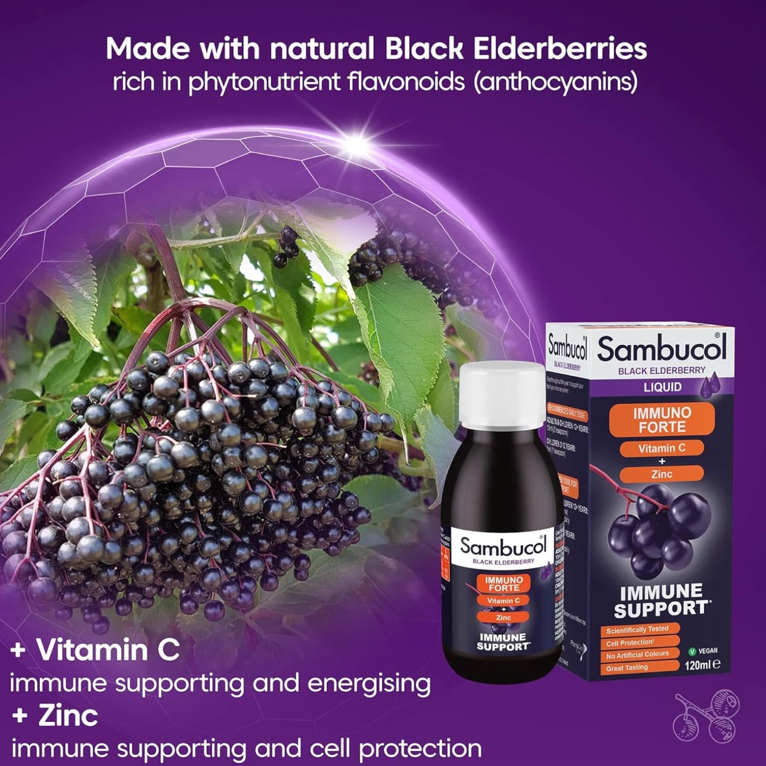 Sambucol Immune Elderberry Extract Liquid 120ml
