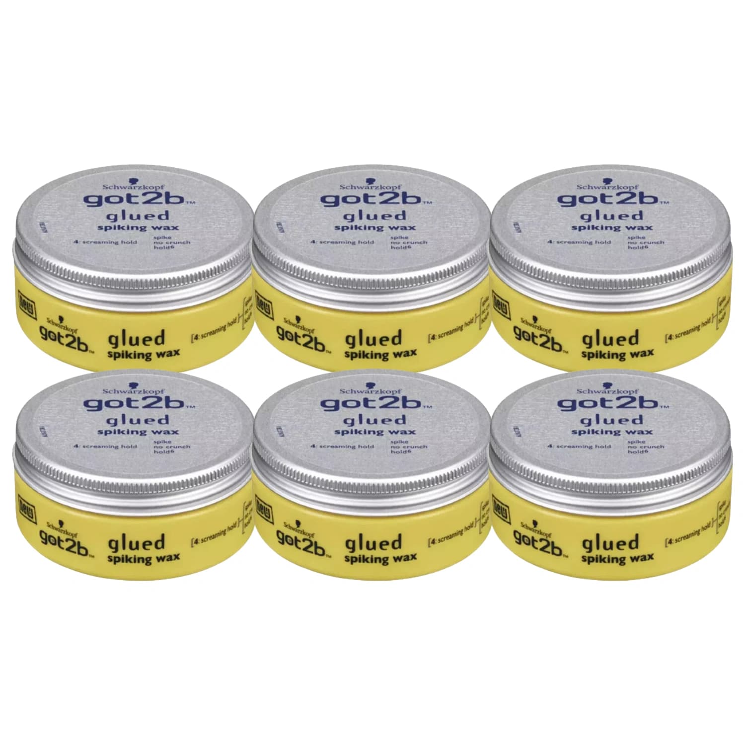 Schwarrzkopf Got2b Glued Spiking Wax 75ml - Pack of 6