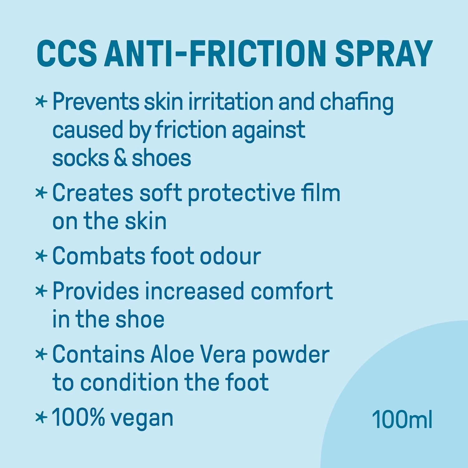CCS Anti-Friction Spray For Increased Comfort In Shoes 100ml