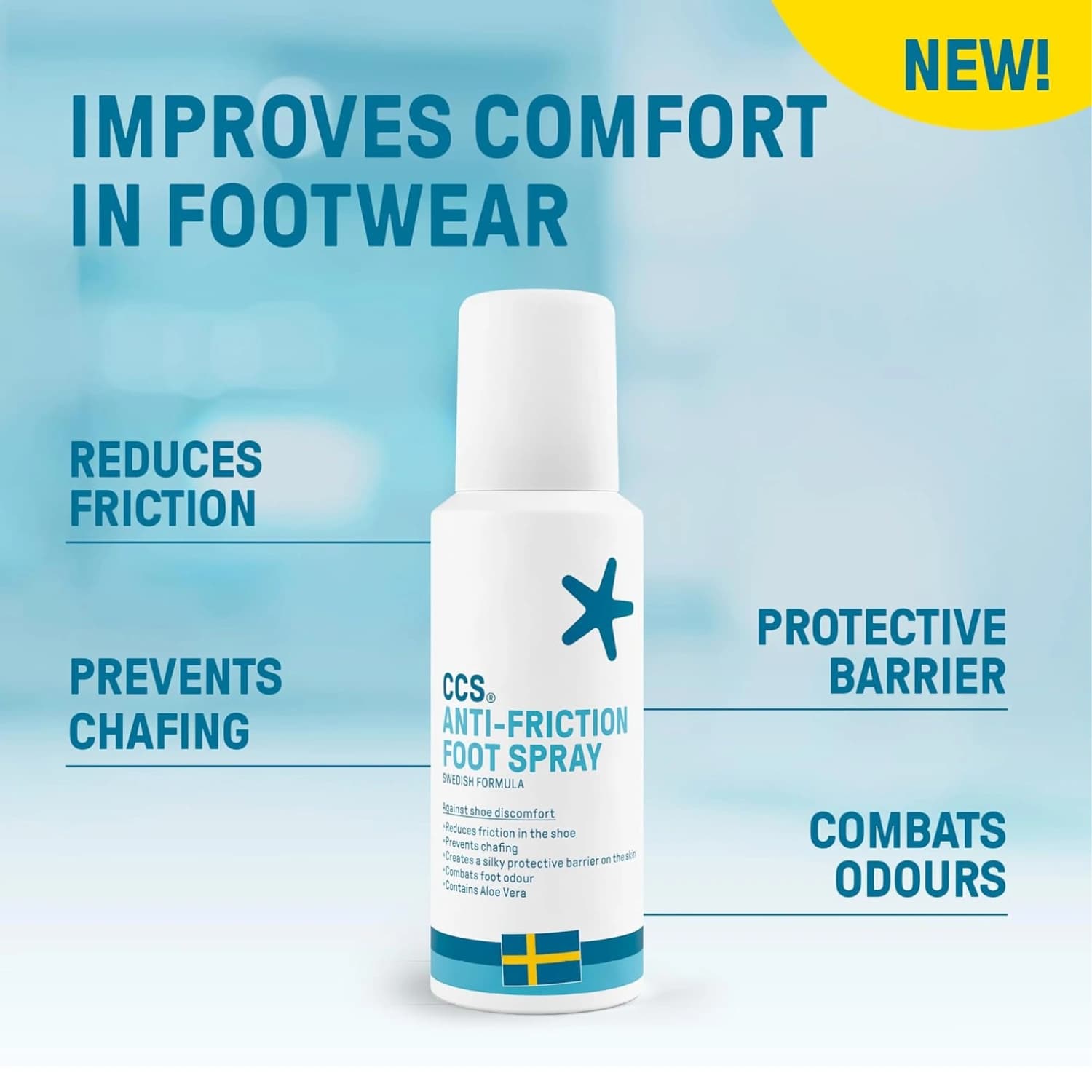 CCS Anti-Friction Spray For Increased Comfort In Shoes 100ml