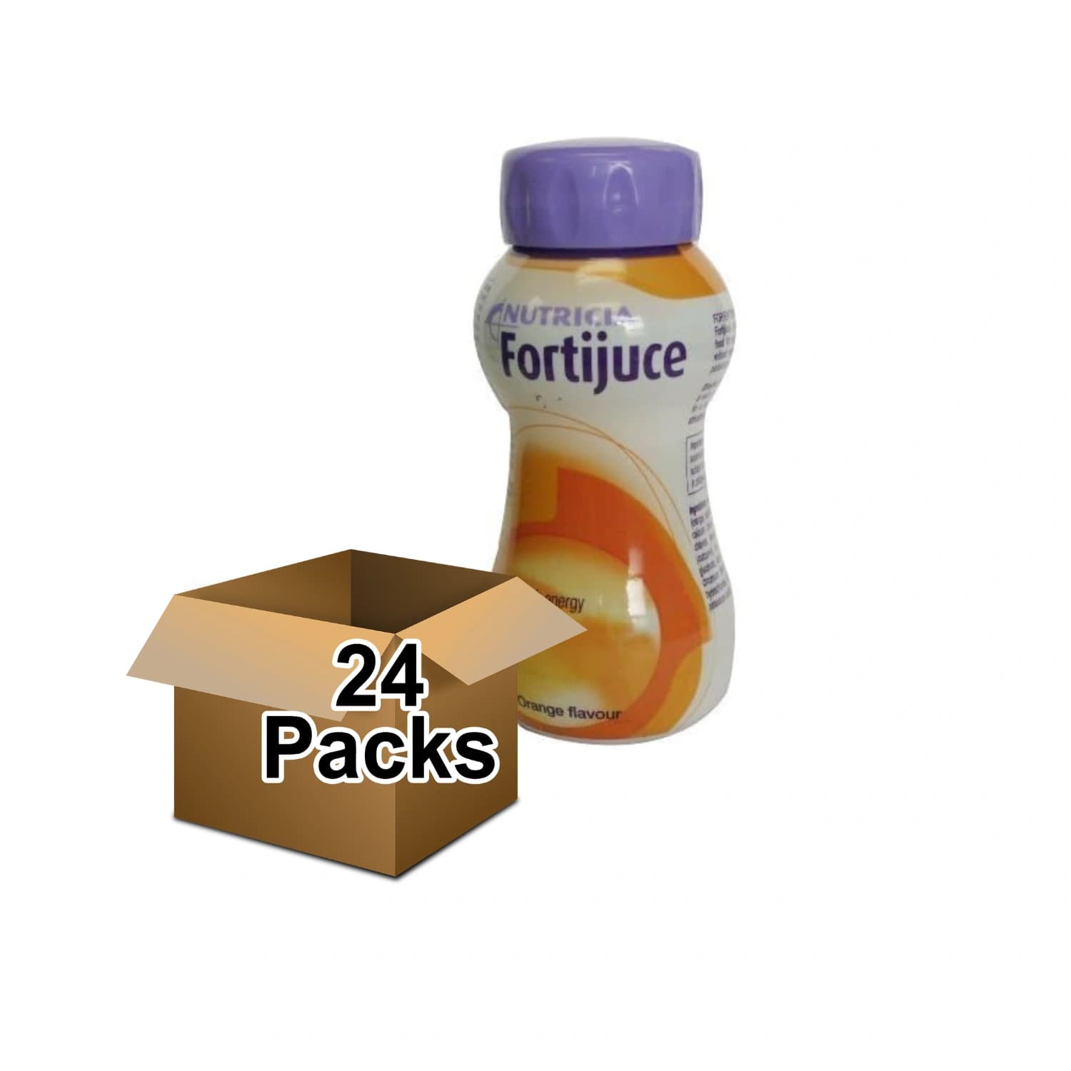 Fortijuce Orange High Energy Juice Bottle 200ml - Pack of 24