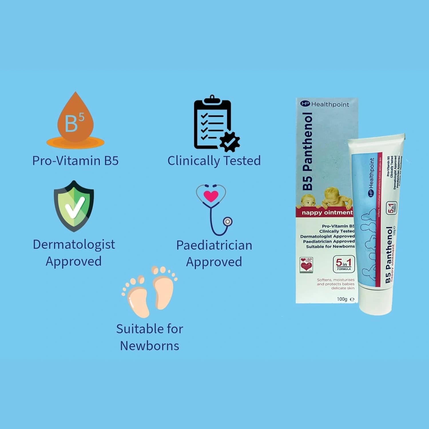 Healthpoint B5 Panthenol Nappy Cream 100g