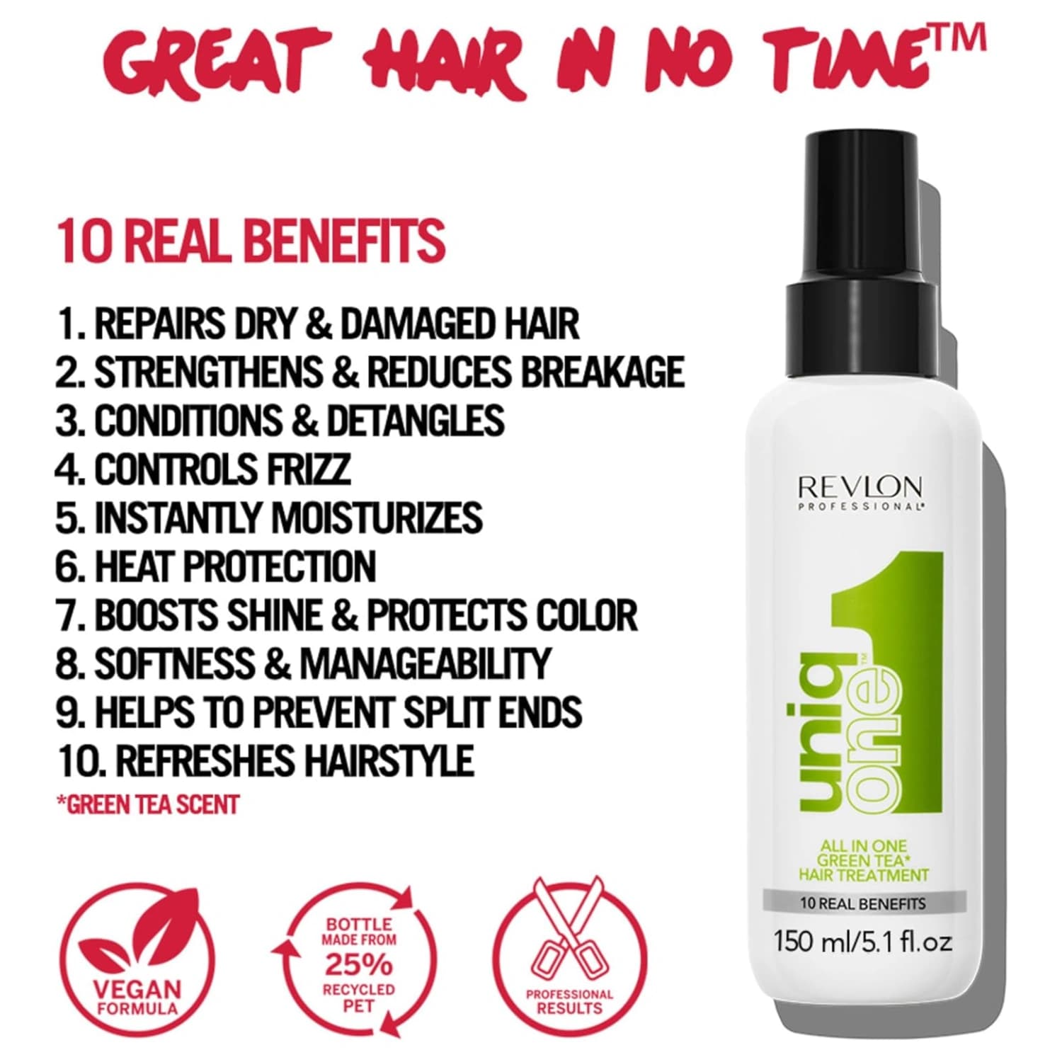 Revlon Professional Uniq One Green Tea All In One Hair Treatment 150ml