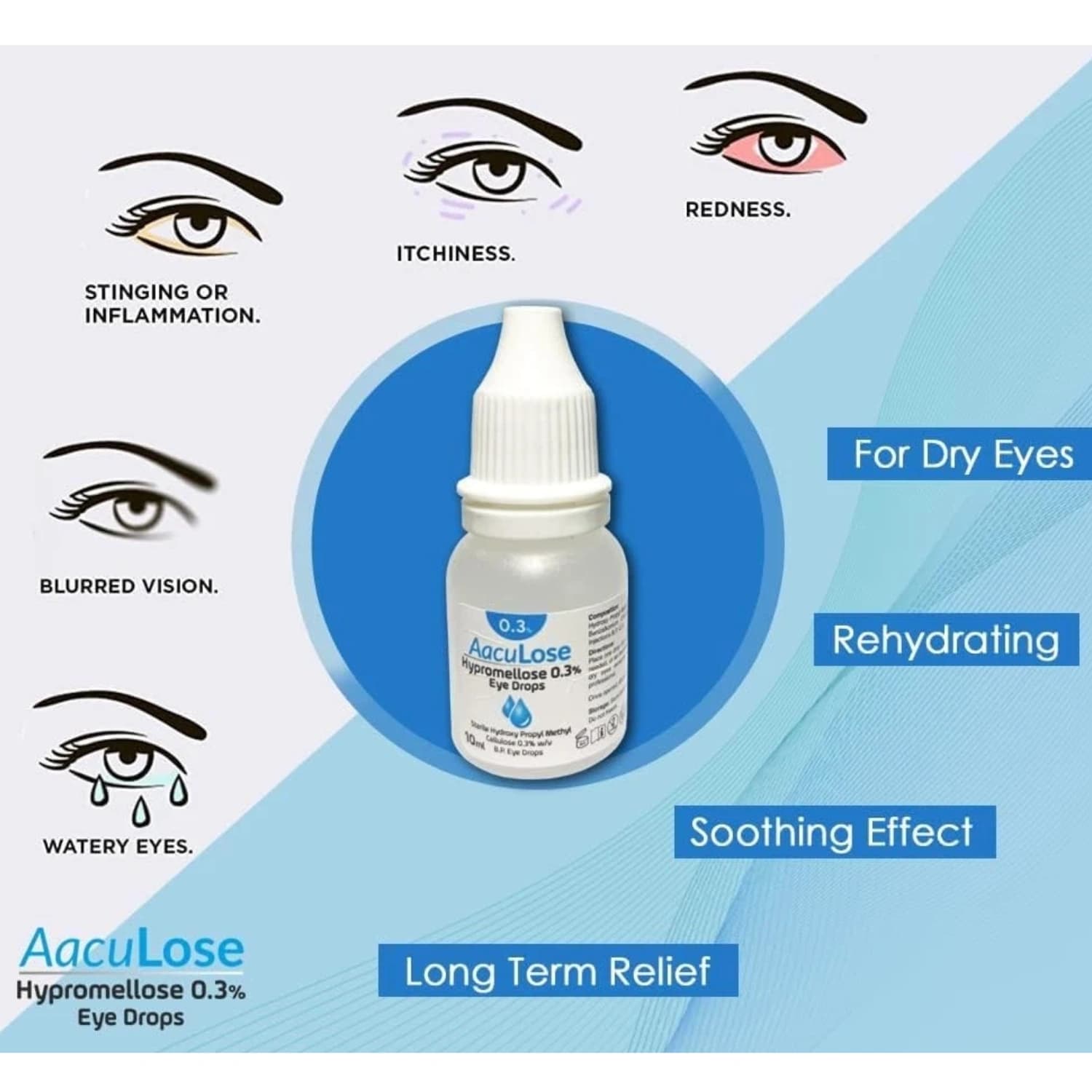 AacuLose Hypromellose 0.3% Eye Drops 10ml