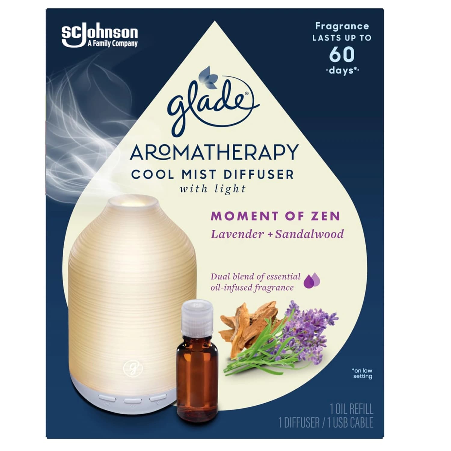 Glade Aromatherapy Mist Diffuser Holder Moment of Zen