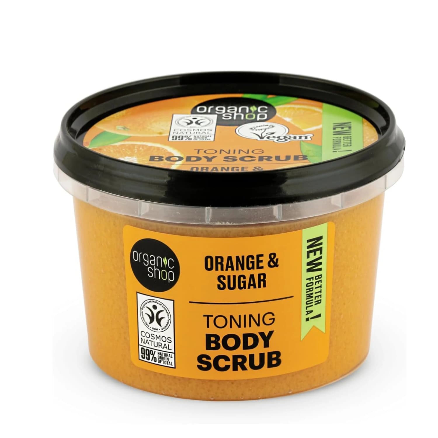 Organic Shop Toning Body Scrub Orange and Sugar 250ml