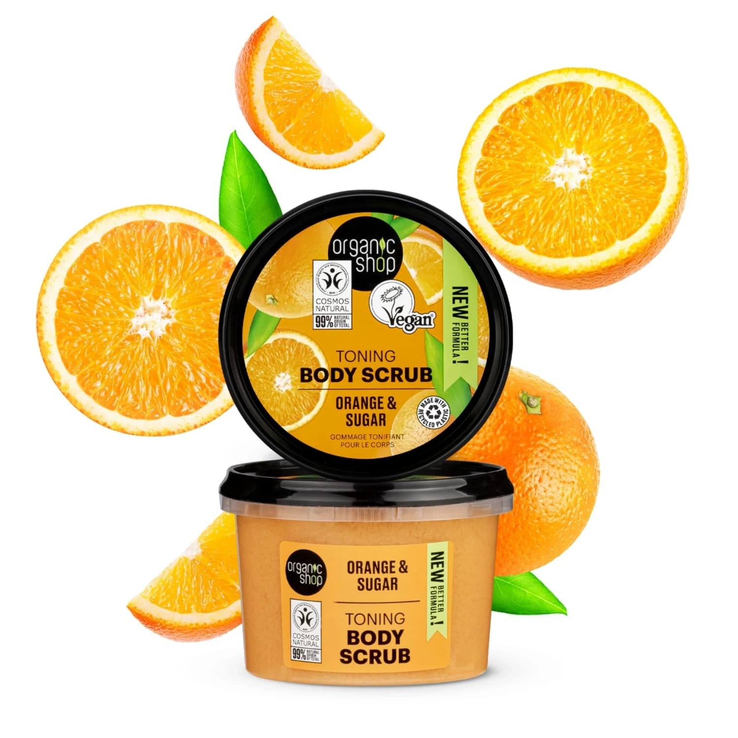 Organic Shop Toning Body Scrub Orange and Sugar 250ml