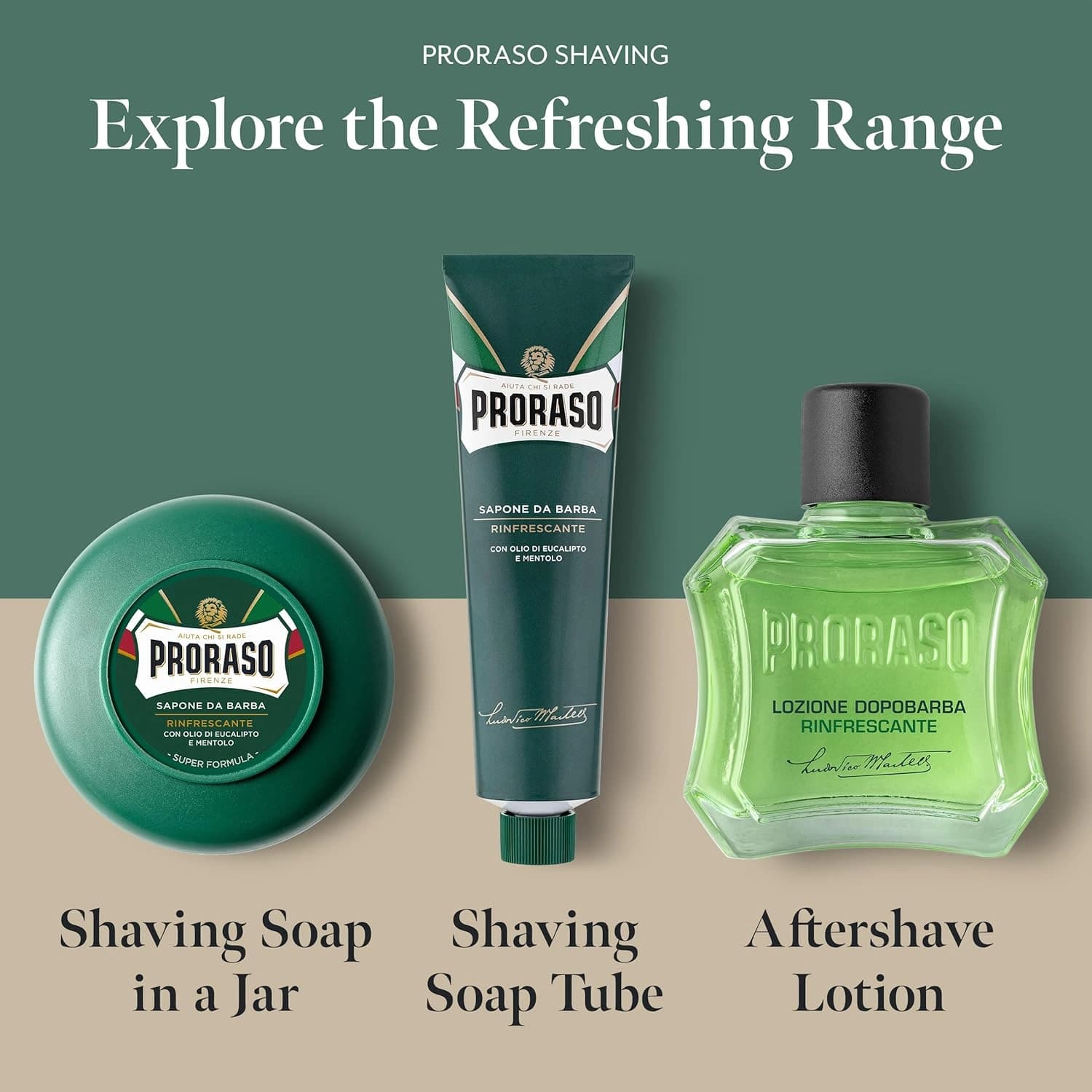 Proraso Shaving Soap Green in a Bowl 150ml