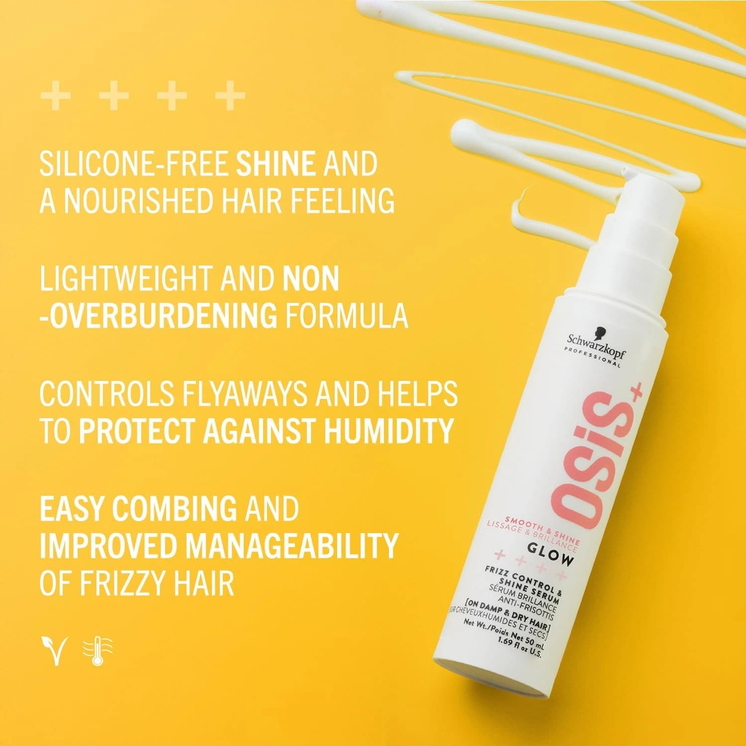 Schwarzkopf Osis Smooth And Shine Frizz Control Hair Serum 50ml