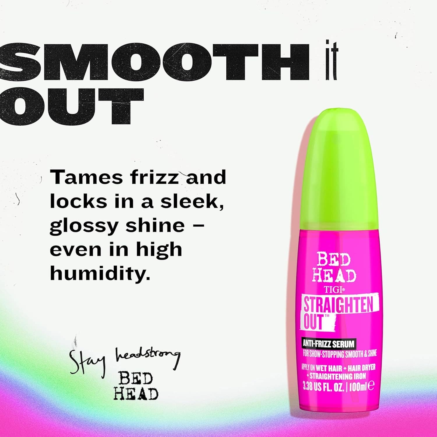 Tigi Bed Head Straighten Out Anti-Frizz Serum 100ml