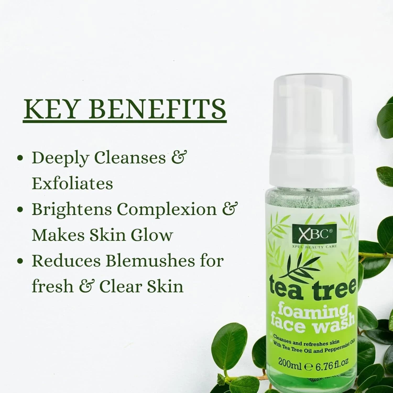 Xpel Tea Tree Foaming Face Wash 200ml