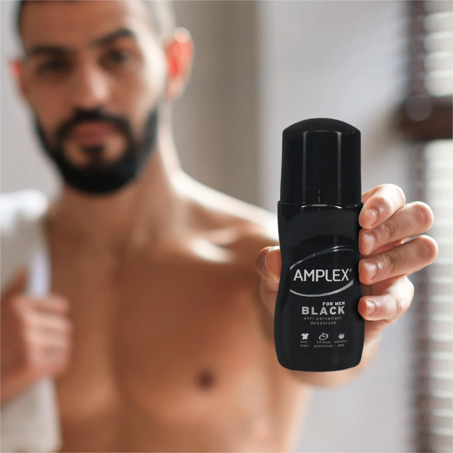Amplex Roll on Deodorant Black for Men 50ml