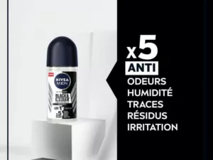 Nivea Men Black & White Deodorant Roll On 50ml - Image 4