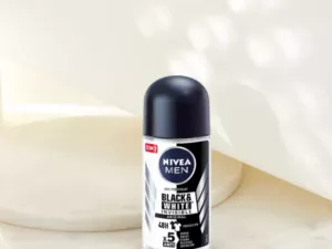 Nivea Men Black & White Deodorant Roll On 50ml - Image 2