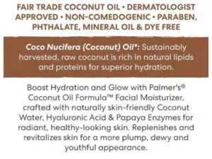 Palmers facial Moisturiser coconut Hydrate 50G - Image 4