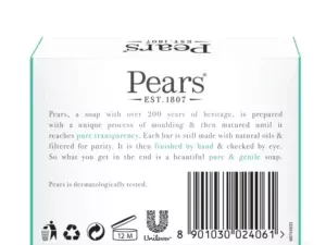 Pears Transparent Lemon Flower Extracts Soap 125g x 12 Pack - Image 3