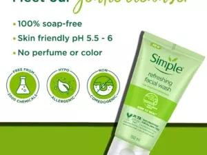 Simple Kind to Skin Facial Wash Gel 150ml - Image 4