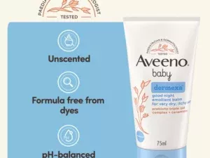 Aveeno Baby Dermexa Good Night Emollient Balm 75ml - Image 5