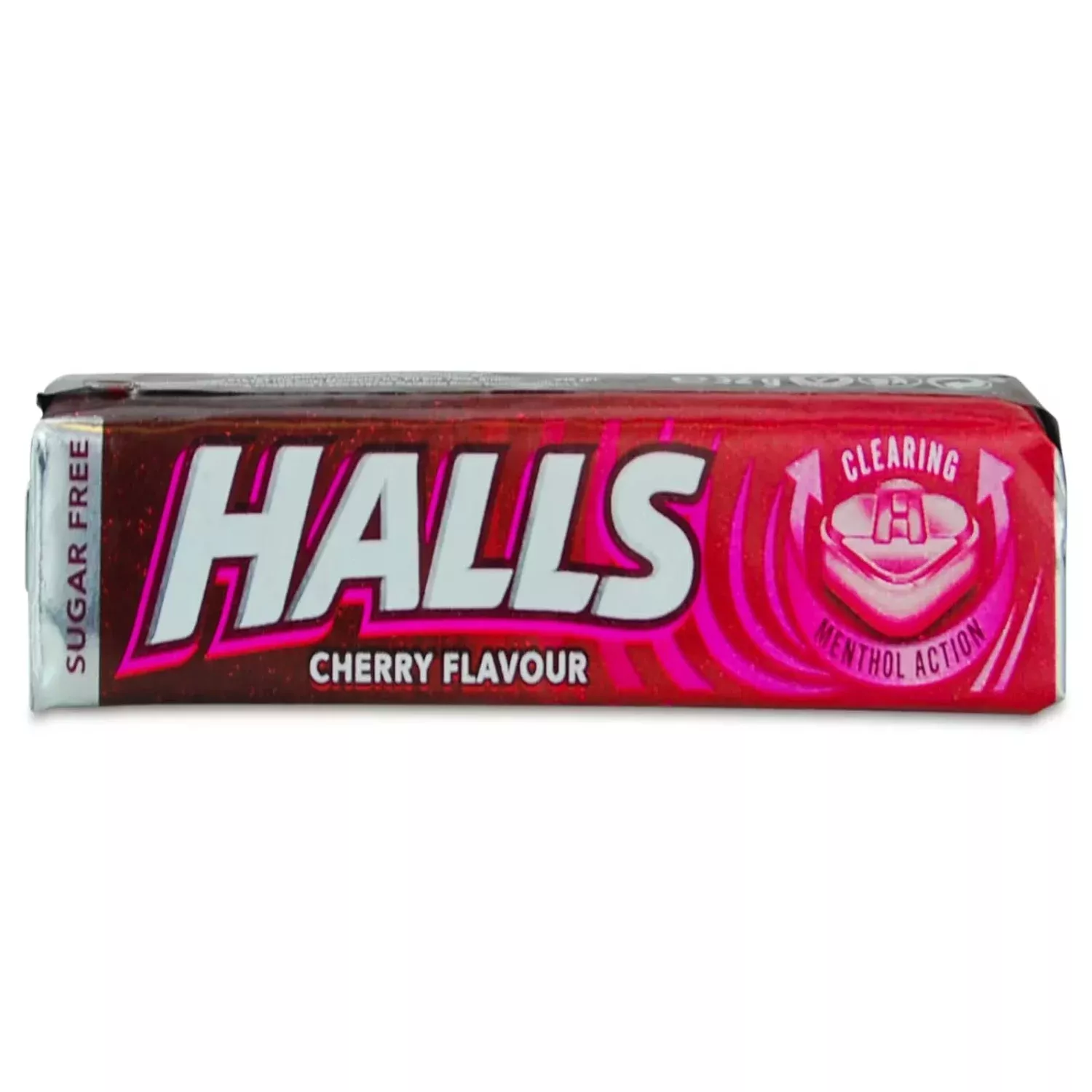 Halls Sugar Free Cherry Mentho-Lyptus Throat Lozenges Stick - 32g