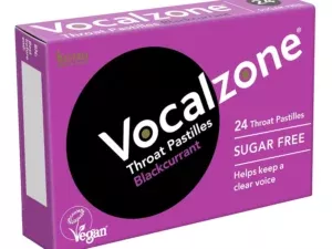 Vocalzone Throat Pastilles Blackcurrant - 24 Pastilles - Image 2