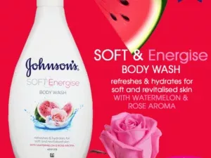 Johnsons Soft And Energise Body Wash With Watermelon And Rose Aroma 400ml - Image 5