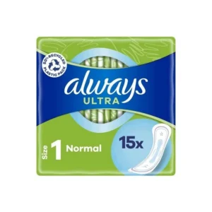 Always-Ultra-Normal-Sanitary-Napkins-(Size 1)-15-Count