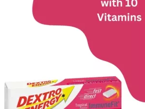 Dextro Energy Tablets ImmuneFit Tropical Flavour 47g (Pack of 24) - Image 4