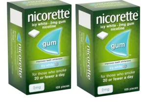 Nicorette-Icy-White-Gum-2mg-105-Pieces-2 -pack