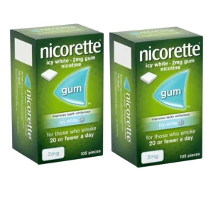 Nicorette-Icy-White-Gum-2mg-105-Pieces-2 -pack