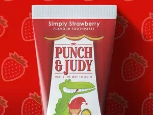 Punch & Judy Simply Strawberry Toothpaste 3+Years 50ml - Image 6