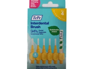 TEPE-Interdental-Brush,-Yellow-Size-4-6Pack