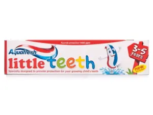 6x Aquafresh Kids Toothpaste Little Teeth 3-5 Years 50 ml - Image 2