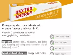 Dextro Energy Orange Glucose Tablets with Vitamin C, 47g - Image 3