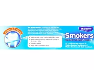 Wisdom Smokers Anti-Stain Whitening Toothpaste 50ml - Image 4