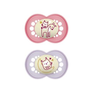 Mam-Night-Pink-Soother-6m+-2Pk