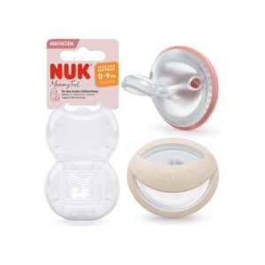 Nuk-Mommy-Feel-Soother-0-9m-Blush-2Pk