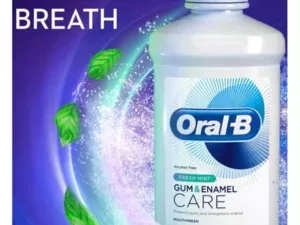 Oral B Gum & Enamel Care Fresh Mint Mouthwash 500ml - Image 7