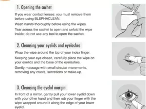 Blephaclean Sterile Eyelid Cleansing Wipes - Choose Pack - Image 6