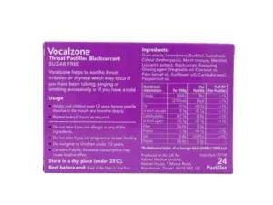 Vocalzone 3 Flavour Bundle Sore Throat Relief Pastilles Multi-Pack (3 x 24) - Image 7